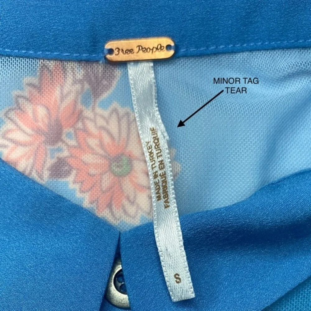 FREE PEOPLE FLORAL CROP TOP - Picture 3 of 4